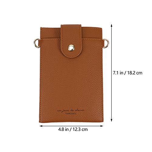 Bolsa transversal para celular ibasenice de couro PU transversal para celular Mini bolsa para celula