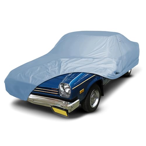 Image of iCarCover Premium Car Cover for 1971-1977 Chevy Vega Coupe, Hatchback Heavy Duty Waterproof All Weather Automobiles Custom Fit Indoor Outdoor UV Snow Protection Covers with Straps and Bag