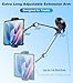 DICMKY Tablet Mount Holder for Truck, 360° Long Arm Cup Suction Dashboard Windshield Heavy Duty Tablet Car Mount for Semi Truck/SUV/Van, Vehicle Accessories Fit for 4.7-12.9