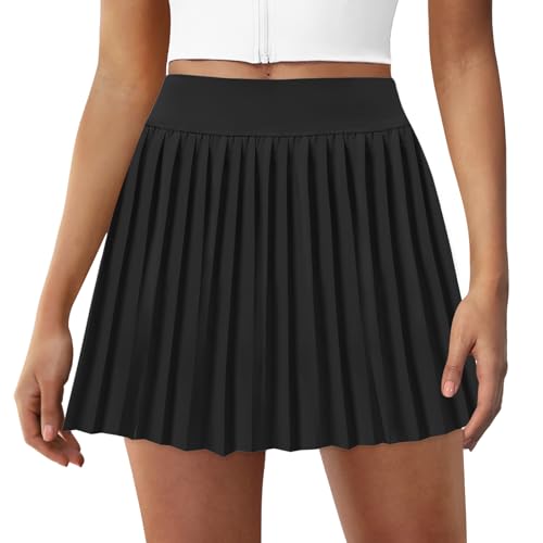 FireSwan Tennis Skirts for Women High Waisted Pleated Skirt with Pockets Shorts Athletic Skort Golf Outfits