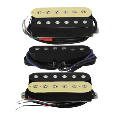3 個 5 エレキギターピックアップネック + ミドル + ブリッジ HSH 50/52/52 ミリメートルセットギター部品交換