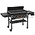 Blackstone Original 36 Inch Omnivore Griddle 2212 with Hard Cover and Side Shelves, 4 Burner Outdoor Propane Flat Top Grill