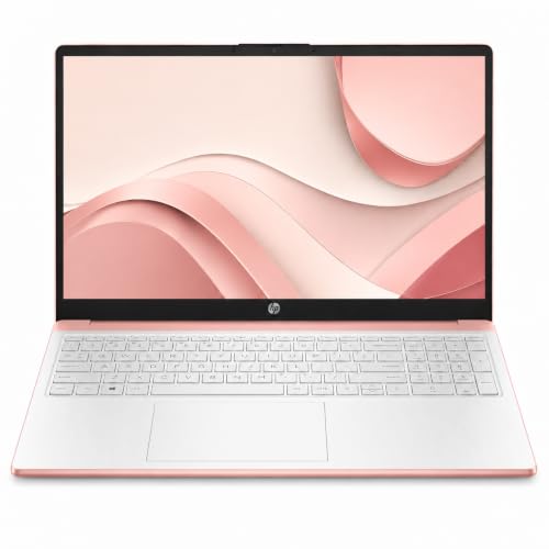 Image of HP Ultrabook Laptop, 8 GB RAM, Intel 4‑Core,1‑Year Microsoft 365, Fast Charge, WiFi 6, Win11 Home, No Mouse, Rose Gold
