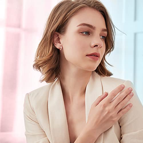 Immobird Oro Rosa orecchini donna argento 925 con