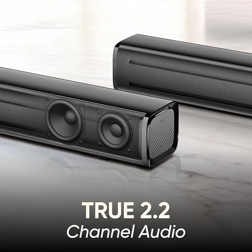 Image of Mivi Nex 90 Wireless Bluetooth Soundbar[New Launch], 90W Soundbar, 2.2 Channel, Nex PowerStage Technology, Bluetooth v5.1, Signature Sound, Deep Bass, AUX USB Coaxial Inputs