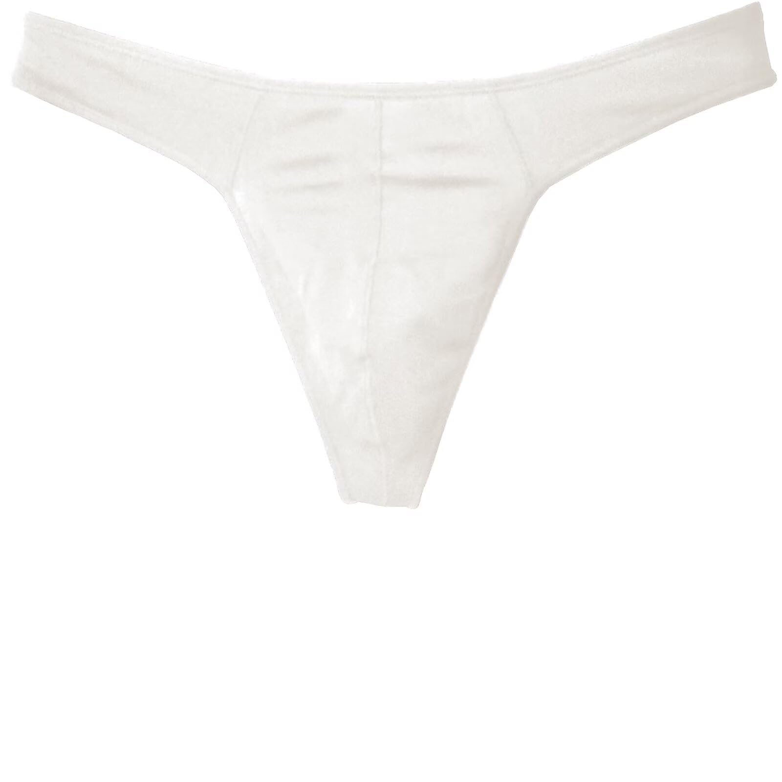 Faringoto Tanga de algodón para hombre, sin rastro, espalda en T, paquete de 4