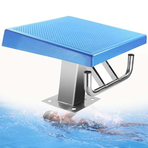 JJENXYYDS Plataforma de Buceo para Equipos de Piscina,Tabla de Buceo para Piscinas de Servicio Pesado, Superficie Antideslizante, Base Cuadrada, con Accesorios, para Piscina Actual y Competencia,A