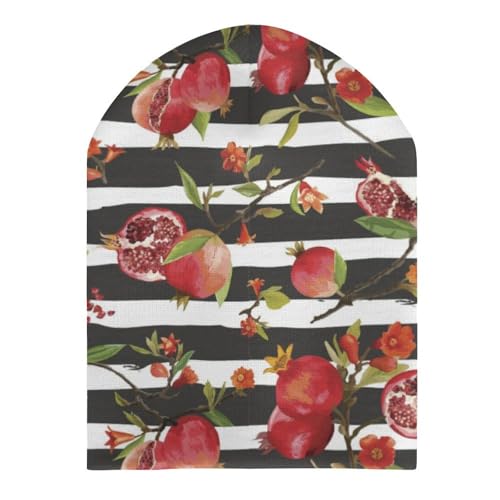 Fruit of Red Pomegranate Pattern Kids Beanie Hat for for Girls Boys Children Cap Winter Knitted Chemo Cancer Headwear Accessories Gifts Decoration3