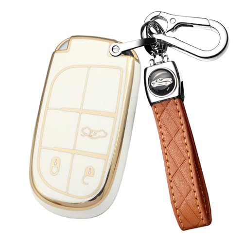 Funda para llave de coche Jeep Renegade Compass y Dodge Dart carcasa TPU 3 botones