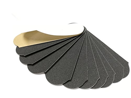 180 GRIT Stainless Steel Pedicure File Refill Pads, 60 Count (180 GRIT Black)