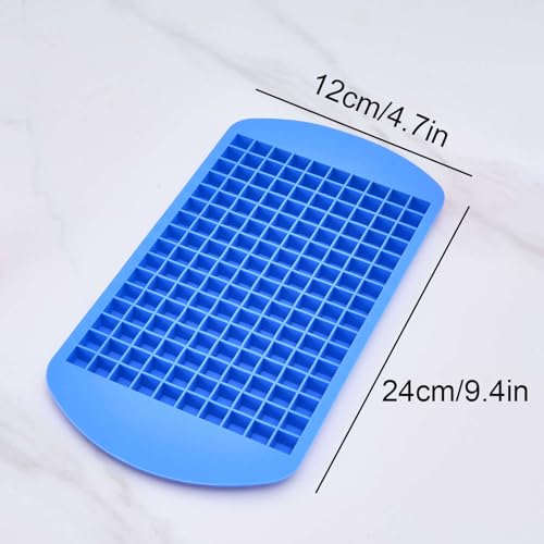 Bandeja para cubitos de hielo de silicona azul mini miniatura 2
