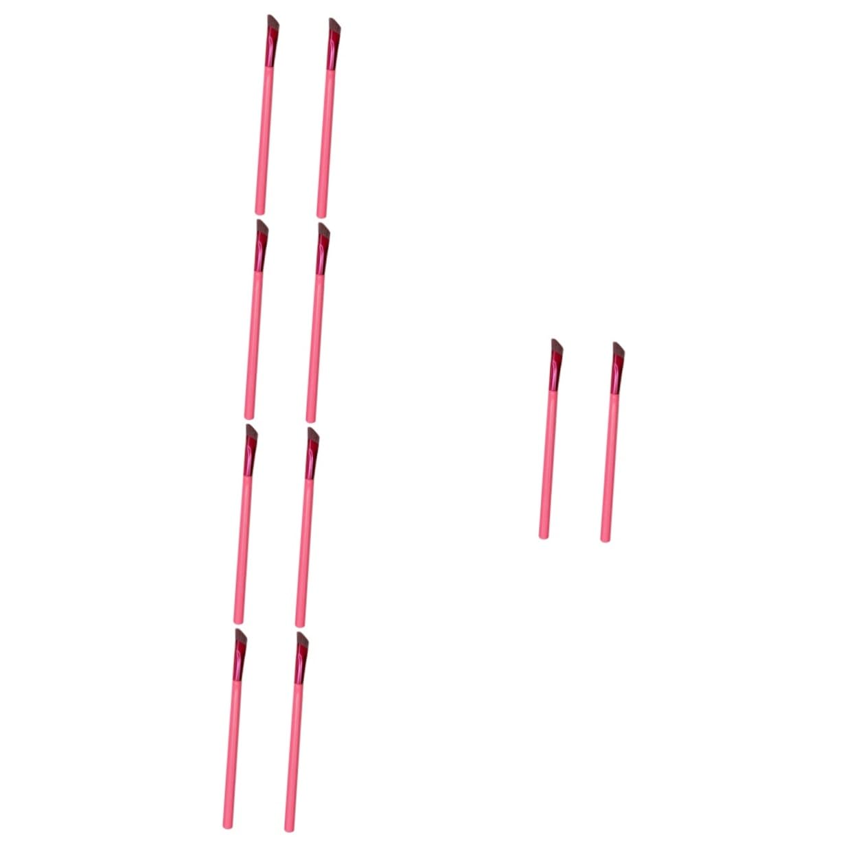 POPETPOP 10pezzi Spazzola Per Sopracciglia Angolata Strumenti Di Trucco Per Donne Per Applicare Ombretto e Portatile e Leggero