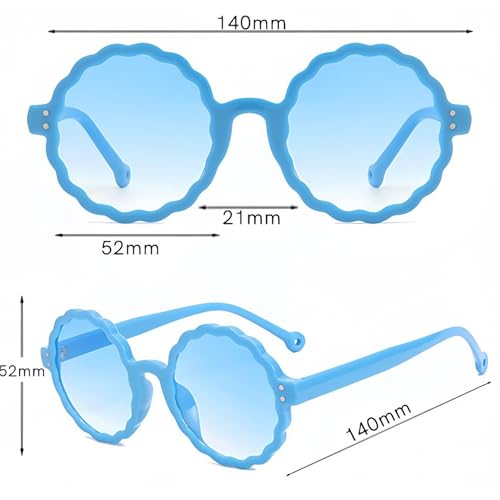 bullabulling Flower Sunglasses Flower Cute Glasses UV 400 Protection for Outdoor Beach Girls Boys4