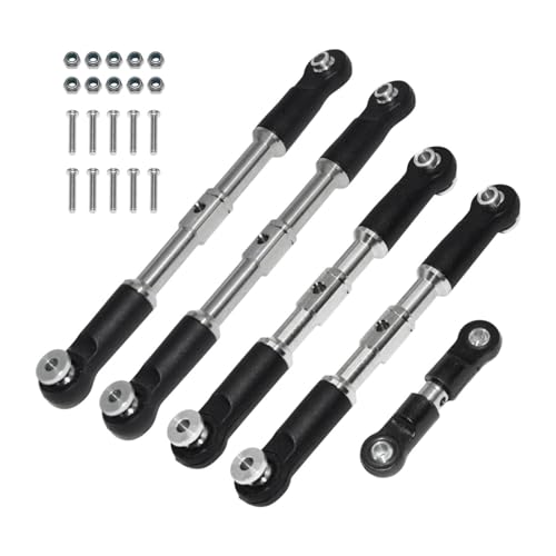 Qectial 5X Varilla de Enlace de Dirección Pieza de Repuesto de Coche Teledirigido Varilla de Tracción para Coche Teledirigido para Piezas 1/7