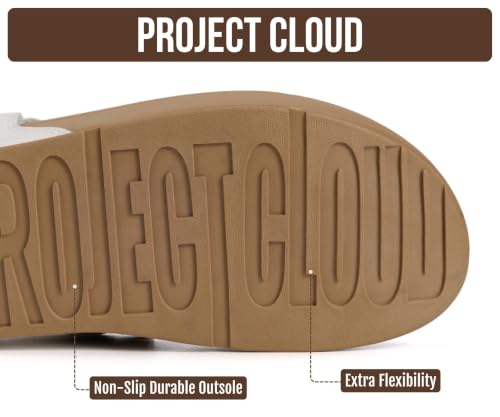 Image of Project Cloud Genuine Leather Women's Sandals - Thong Flip Flops with Plush Soft Insole, Arch Support & Non Slip Outsole - Comfortable Beach & Summer Slides