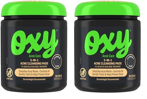 Oxy Maximum Action 3-In-1 Treatment Pads, 90 Count, Packaging may vary (Pack of 2)