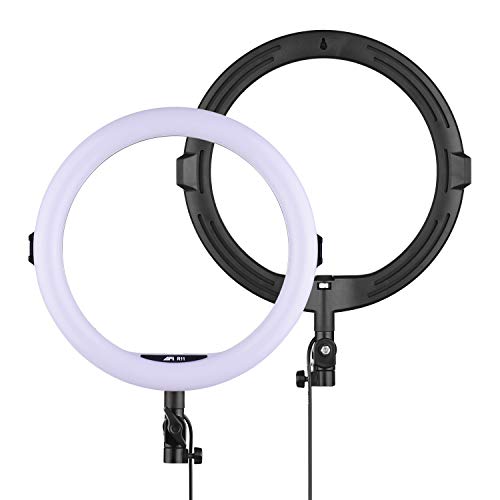 Sunbaca R11 11 polegadas LED Ring Light com suporte para telefone 3 modos de temperatura de cor USB