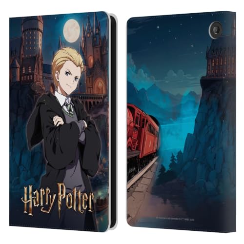 Étui Portefeuille Harry Potter Draco Malfoy Coque Protection Cuir Amazon Fire 7 2022