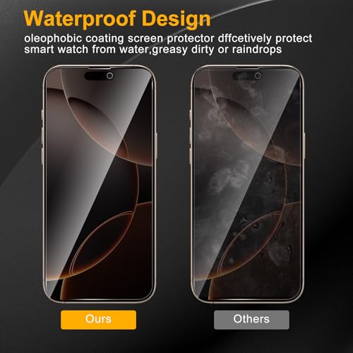 Protecteurs écran de confidentialité pour iPhone 16 Pro Max noir - 6