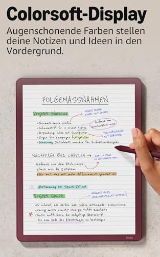 Amazon Kindle Scribe Colorsoft 64 GB (neueste Generation) – 11-Zoll-Farbdisplay mit Frontlicht – Dünn, leicht, leistungsstark – Dokumente… – Ansicht 4