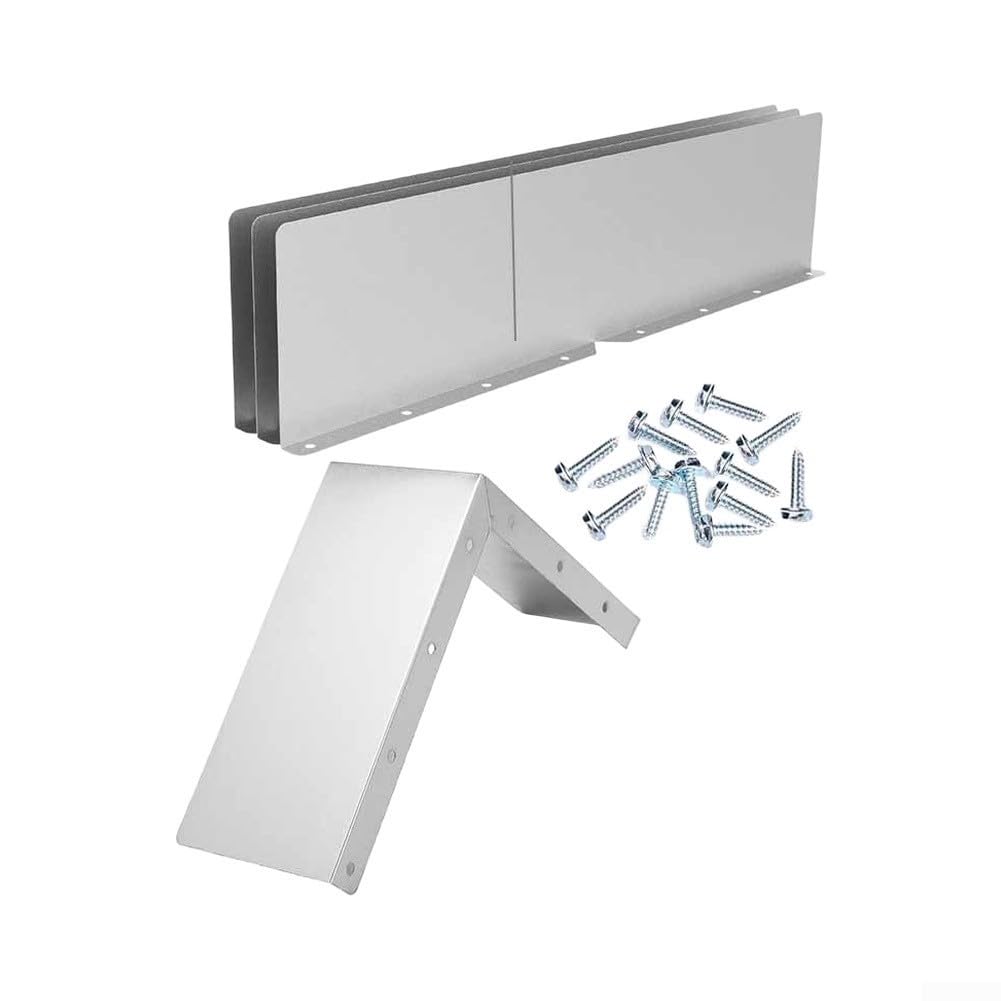 4 Piezas Deflector Aluminio Canaletas Lluvia 4 Piezas Deflector