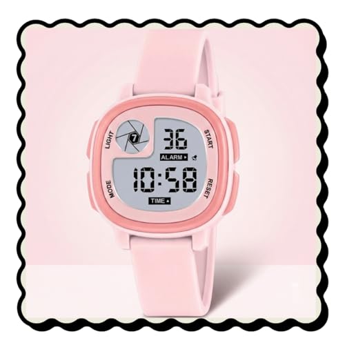 Image of WISEWALKER Kids Digital Sports Watch LCD Display with Light & Alarm Function Water Resistant Wrist Watch for Boys & Girls Unisex Watch