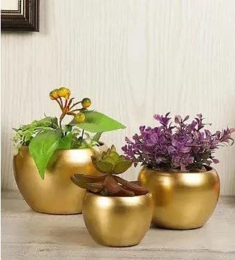 MAXMART Gold Finish Metal Apple Shape Attractive Planter with Rust Free Metal Stand | Indoor & Outdoor Decor (B0BP2JYKDP) Amazon Price History, Amazon Price Tracker