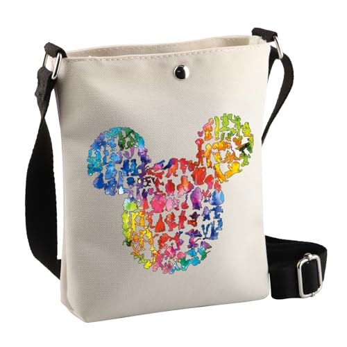 BDPWSS Cartoon Mouse Lover Handbag Cute Mouse Themed Crossbody Bag Fairy Tales Merchandise Vacation Trip Gift