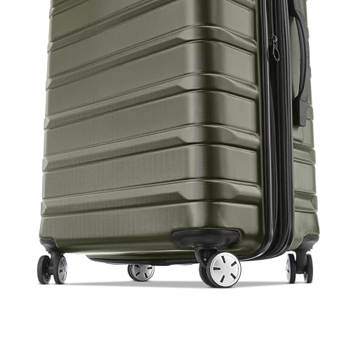 Image of Samsonite Omni 2 Hardside 2 Piece Set - Includes Global Carry-On & Large Checked Suitcases - 360 Dual Spinner Wheels - Integrated TSA Lock & Expansion - Amazon Exclusive - Vita Olive