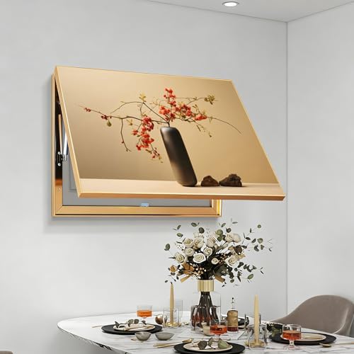 Hide Breaker Box Cover, Fuse Box Cover Decorative Painting, Circuit Breaker Panel Protector, Flip-Up Meter Switch Box, Easy Installation(Brown 2,40 * 30cm/15.7 * 11.8in)