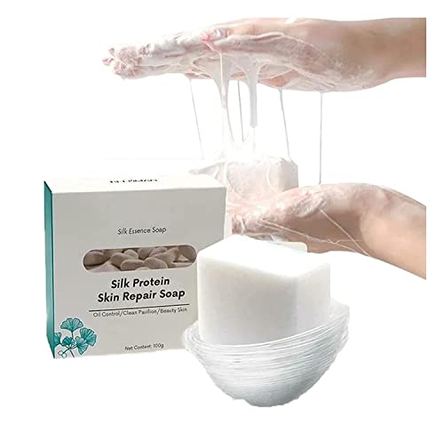 Skinferm Collagen Milk Whitening Soap | Silk Protein Skin Repair Soap,Goat Milk Soap Silk Protein Soap,Remove Acne Anti-cellulite Soap,Firm & Brightening Your Complexion for Body & Facial Skin (1pcs) Cover