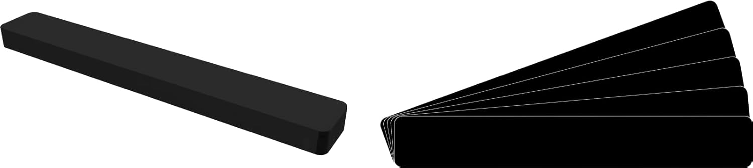12" Record Shelf Divider Cards - 2" x 13 3/4" - Black - 30 mil - Economical - 12NS02BK30 - (30 Cards)