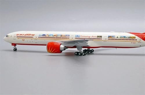 Jc Wings Air India For Boeing 777-300Er Celebrating India Vt-Aln With Antenna Limited Edition 1/400 Diecast Aircraft Pre-Built Model #TOP4
