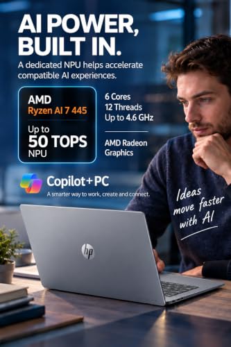 HP OmniBook-5 2K Touchscreen Laptop - 16 inch, Ryzen AI 7 445, Copilot+ PC - image 6