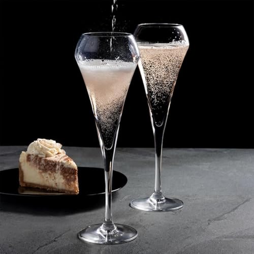 Image of Melbify Diamond Wine Glasses Gift Set | 200 ML | Set of 2 | |Elegant Gift Box|Ultra-Premium | Red & White Wine & Champagne Glass | Ideal for Wedding,Couple,Anniversary