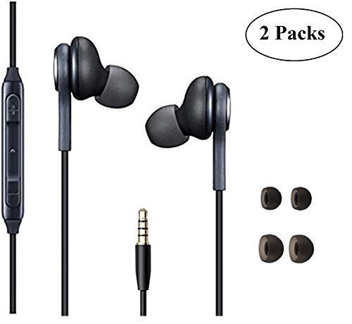 in Ear Stereo Headphones with Microphone Compatible with Galaxy S10 S10+S9/S9+ S8/S8+ Note8