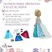 Emily Rose 14 Inch Fashion Doll Clothes 6-PC Princess Dress Ball Gown Clothing & Accessories Gift Set Bundle | Halloween Costume for 14