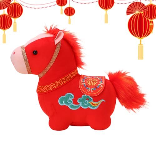 LearnLyrics Peluche de Año Nuevo Chino - Nubes de la Suerte Suave Animal Chino Lindo Peluche - Peluche Efigur - Para Coches, Mesas, Oficinas, Cafés, Librerías, Sofás, Librerías