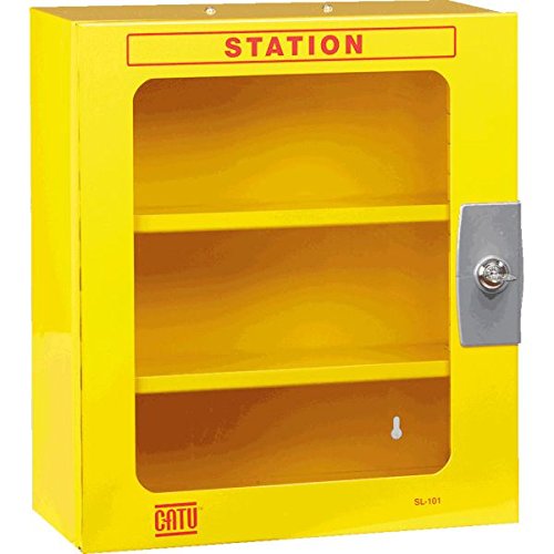 LEMAX® Lockout Station, verriegelbar, Metall, lackiert, Plexiglasfenster, 405x355x156mm