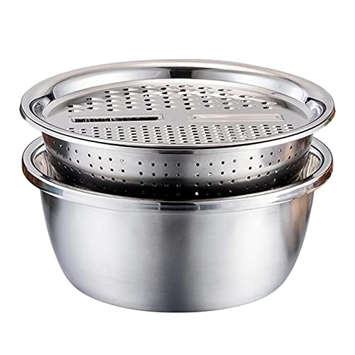 Set de tazones de acero inoxidable con colador y rallador 26cm miniatura 5