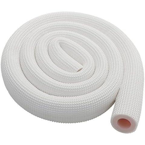 Payanwin Pipe Insulation Tubing Heat Preservation Insulated 6-Foot 1 Piece Waterproof＆Durable Insulation Pipe Cover （Wihte Pink） (White-22x10mm) Cover