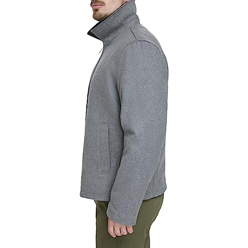 Image of DOCKERS Men's Wool Blend Zip Up Jacket With Quilted Bib