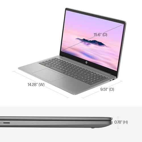 Image of HP Chromebook Plus 15 Laptop(15.6 inch FHD Anti-glare, Intel Core i3-N305, 8GB DDR5 RAM, 128GB UFS + 128GB SD Card)for Business & Students, Wi-Fi6, 1080p Webcam, 13-Hour Battery Life, Chrome OS (Renewed)