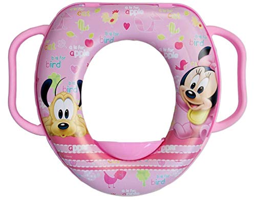Brigamo Minnie Mouse - Asiento de inodoro infantil con asa