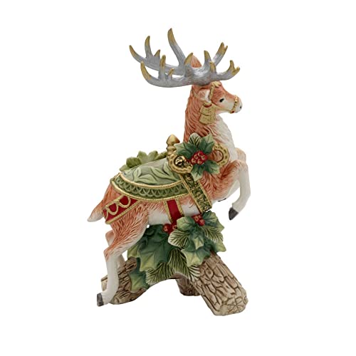 Fitz & Floyd - Figur Statue Rentier Weihnachtsdekoration 29 cm Kerzenhalter 1022016 Cover