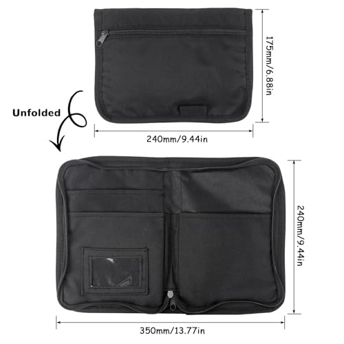 ZUZGO Fahrzeugmappe A5 Dokumentenmappe Auto Bordmappe Handschuhfach Organizer Auto