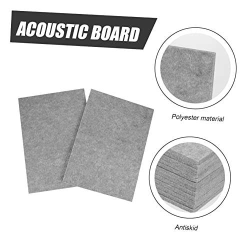 12 paneles acústicos absorbentes de sonido de poliéster ligero para oficina en casa y estudio, insonorización, fácil instalación con respaldo adhesivo miniatura 7