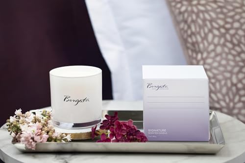 Borgata Candle - Luxury Hotel Fragrance - Soy Blend Wax - Sandalwood & Musk - Signature Scent - 9 oz