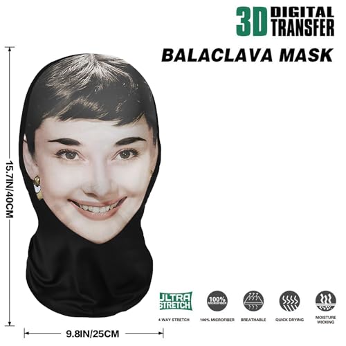 Hilarious 3D Printed Full-Face Mask with Mesh Eyes and celebrity mask Nose Cover Realistic rapper face sheisty mask head - Image 3