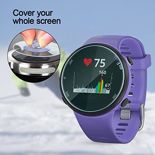 Maxhood for Garmin Forerunner 45/ 45S Tempered Glass Screen Protector, (2pack) Ultra-Thin 9H Hardness Scratch Resistant Screen Protector Film forGarmin Forerunner 45/ 45S